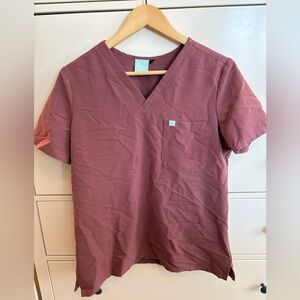 Garde-Malade Mauve Scrub Top